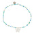 Pastel Seedbead Butterfly Charm Anklet