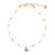 Pave Crystal Butterfly Seedbead Anklet