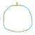 Triple Pearl/Metallic Colored and Crystal Stretch Anklet