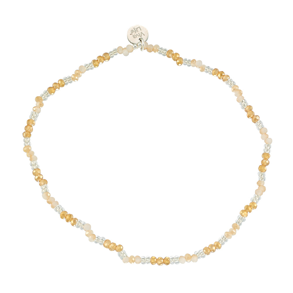 Colorful Metallic Seedbead Anklet
