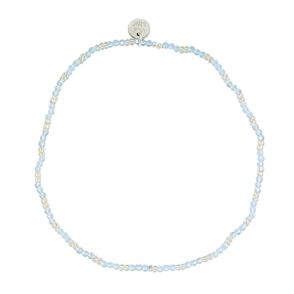 Colorful Metallic Seedbead Anklet