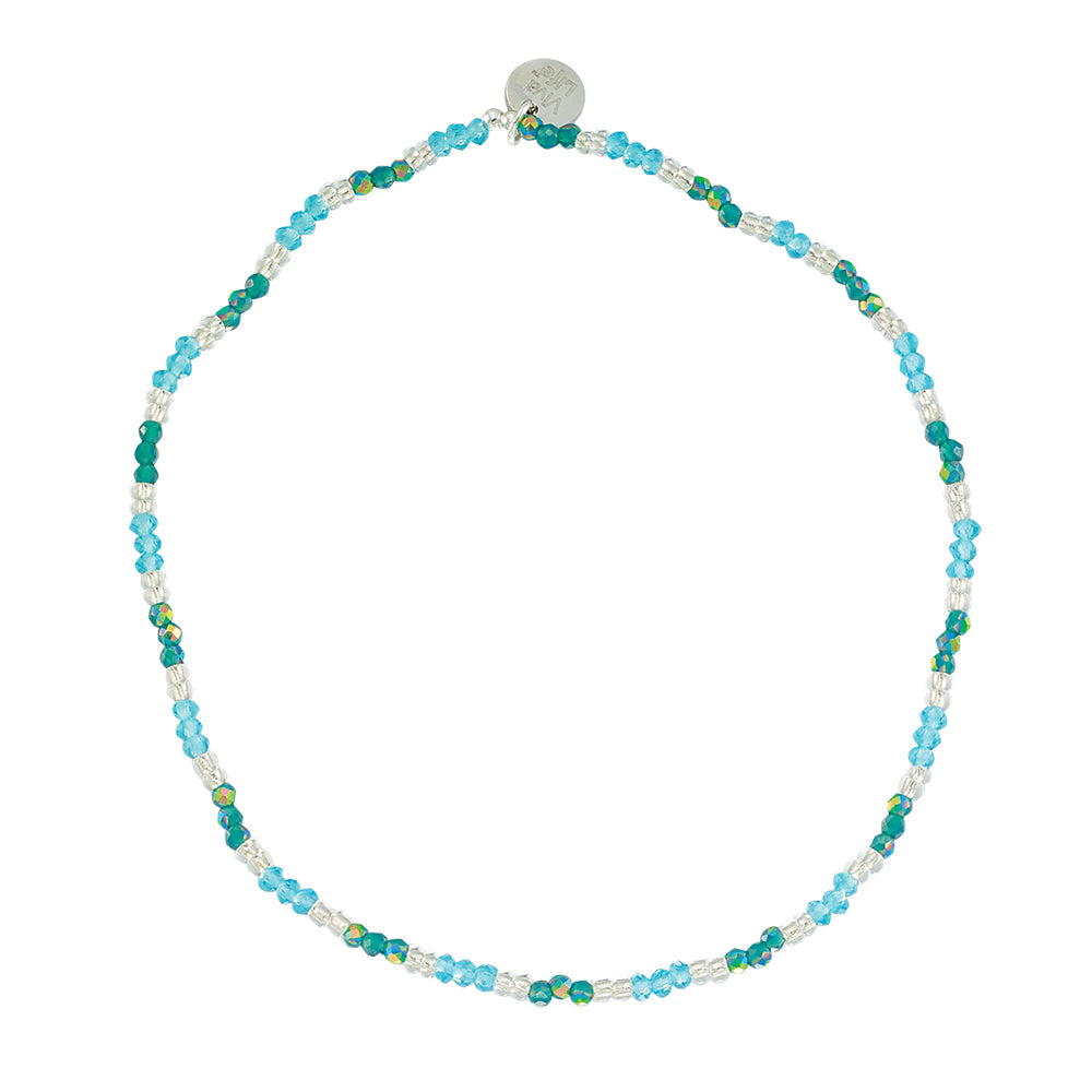 Colorful Metallic Seedbead Anklet