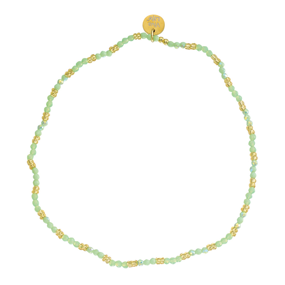 Colorful Metallic Seedbead Anklet