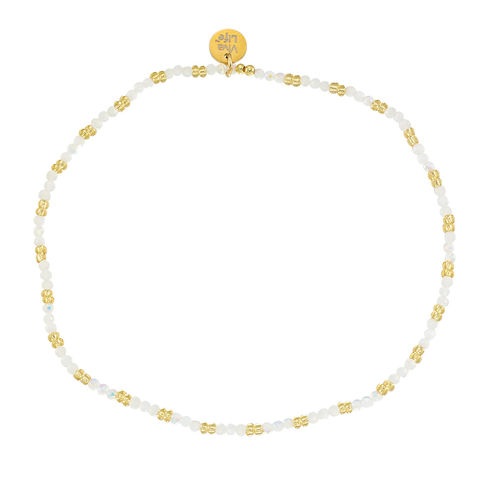 Colorful Metallic Seedbead Anklet