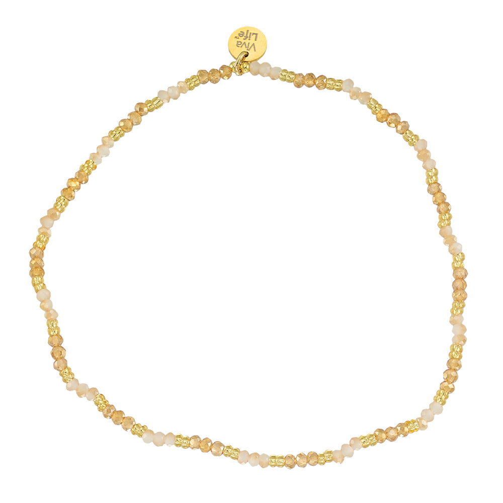 Colorful Metallic Seedbead Anklet