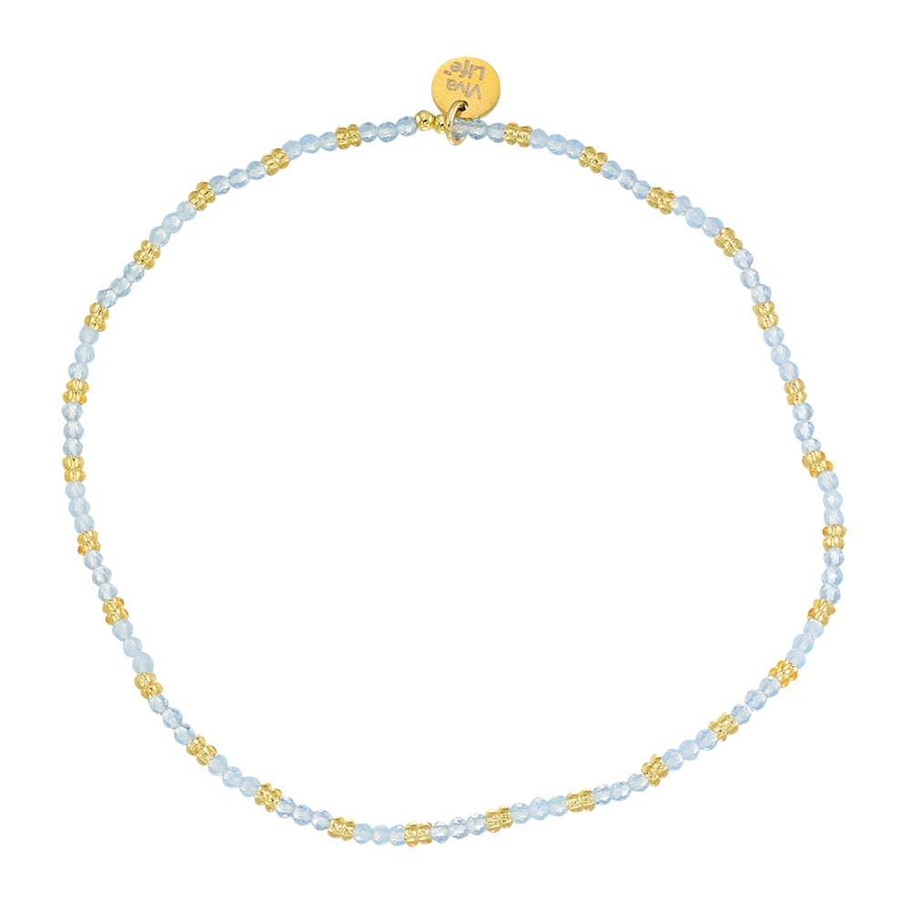 Colorful Metallic Seedbead Anklet