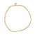 Triple Pearl with Silver & Gold Seedbead Anklet