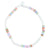 Shell and Pearlized Fimo Stretch Anklet