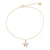 Crystal Heart Turtle Anklet