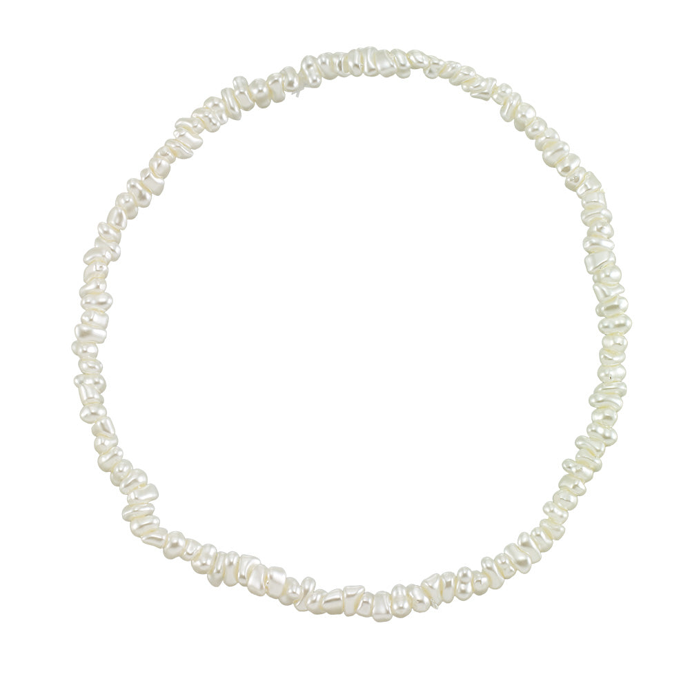 Faux Pearl Stretch Anklet
