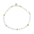 Pearl and Shell Chip Stretch Anklet