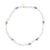 Pearl and Shell Chip Stretch Anklet