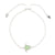 Silver Green Cats Eye Turtle Bracelet