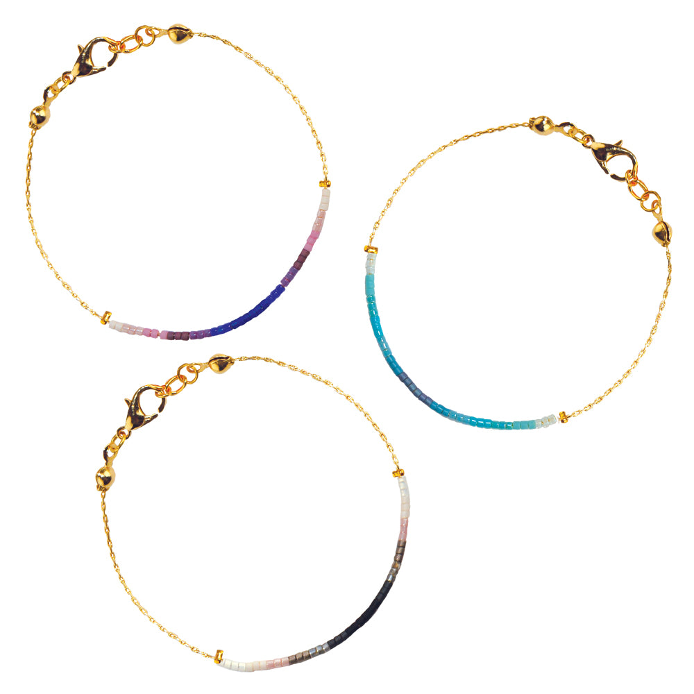 Japanese Seed Bead Chain Bracelet
