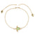 Gold Green Cats Eye Turtle Bracelet