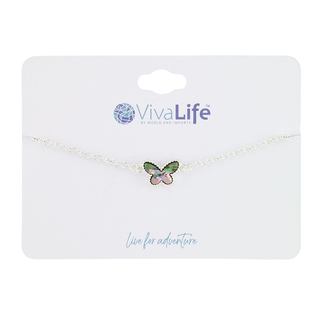 Abalone Butterfly Adjustable Bracelet