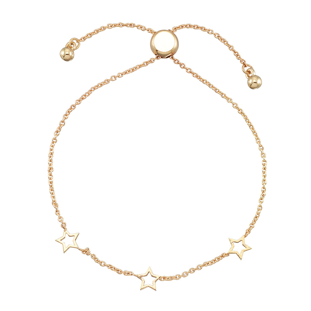 Adjustable Cut-Out Star Bracelet