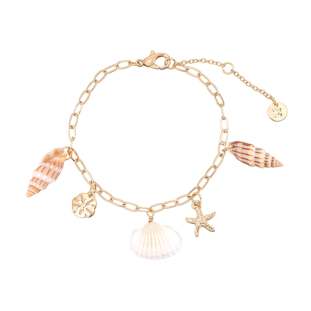 Starfish/Sand Dollar/Shell Charm Bracelet