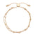 Adjustable Double Strand Metal Bead Bracelet