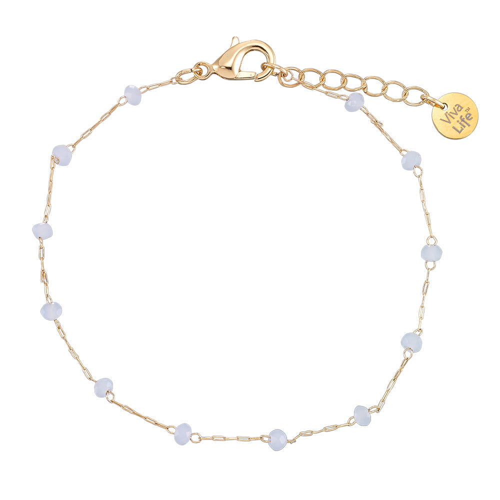 Dainty Crystal Station Bracelet