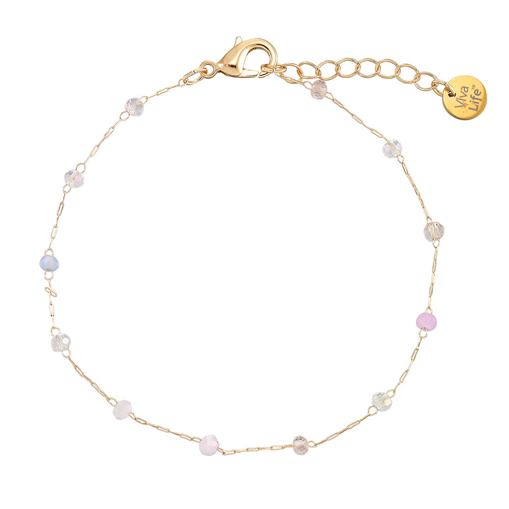 Dainty Crystal Station Bracelet