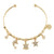 Crystal Turtle/Dolphin/Starfish Charm Bangle Bracelet