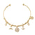 Crystal Whale/Shipwheel/Anchor Charm Bracelet