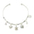 Crystal Shell/Turtle/Sand Dollar Bangle Bracelet