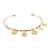 Crystal Shell/Turtle/Sand Dollar Bangle Bracelet