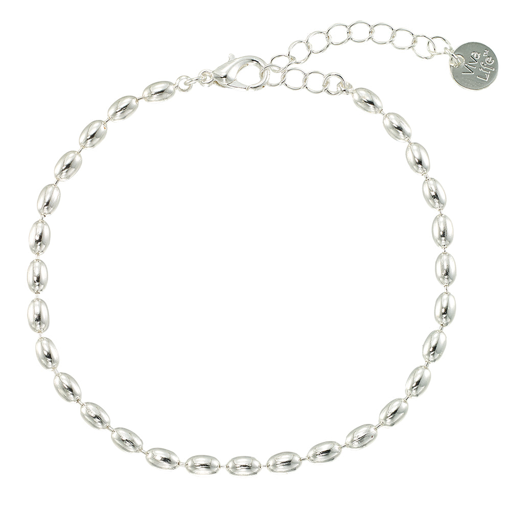 Metal Rice Bead Bracelet