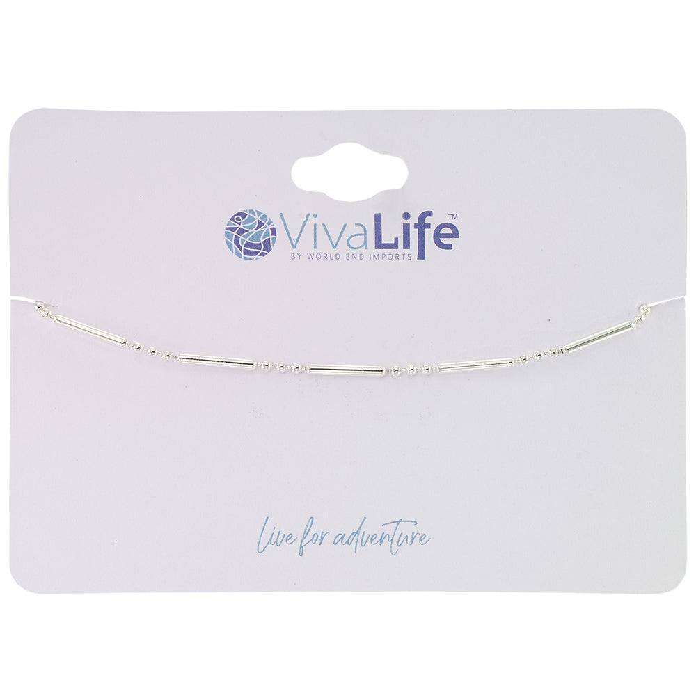 Metal Tube Bead Chain Bracelet