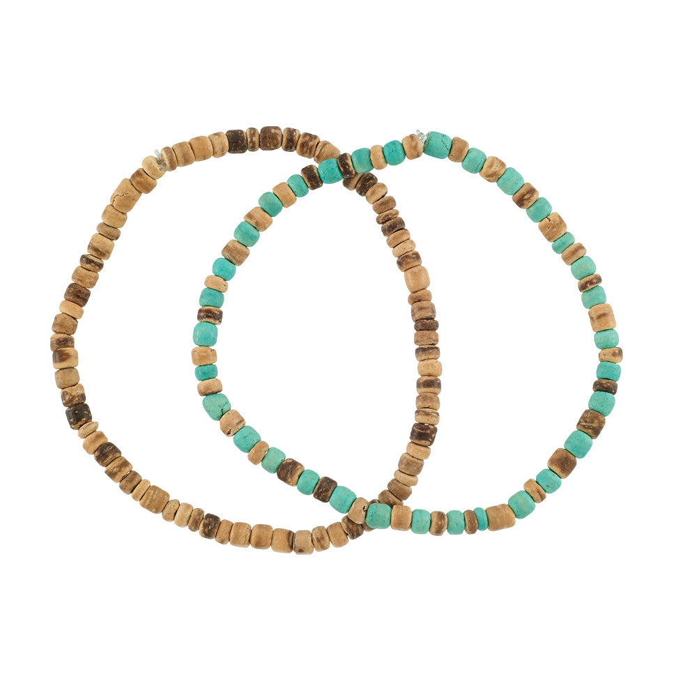 Tiger &amp; Turquoise Coco Bracelet Set