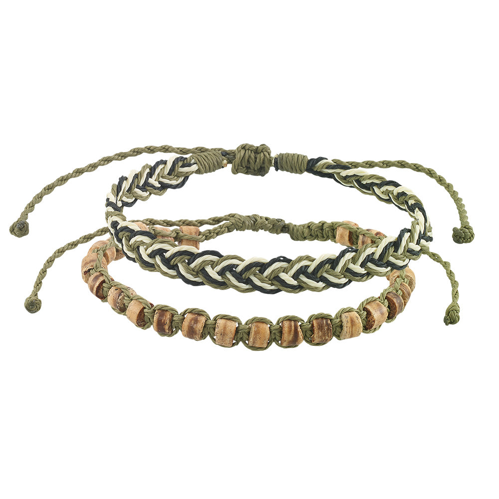 Coco Bead and Braid Bracelet - Set/2