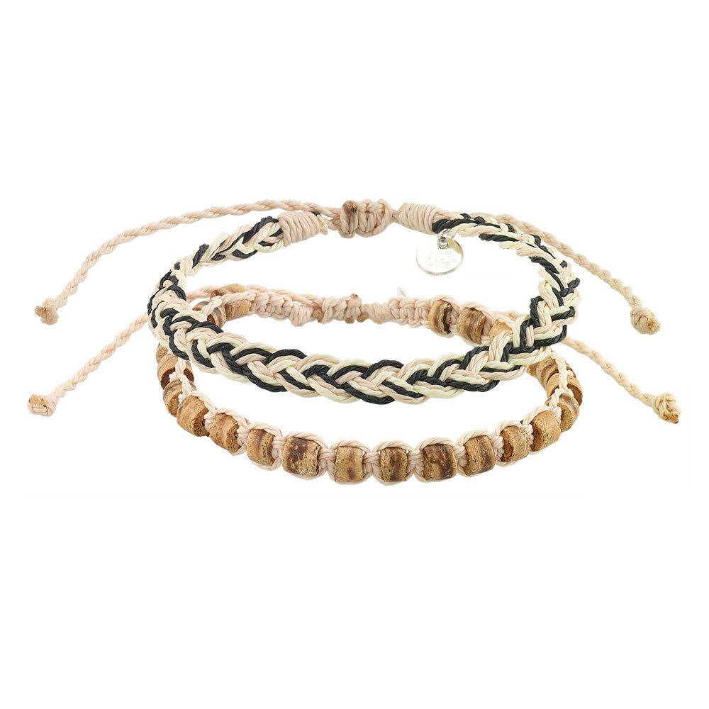 Coco Bead and Braid Bracelet - Set/2