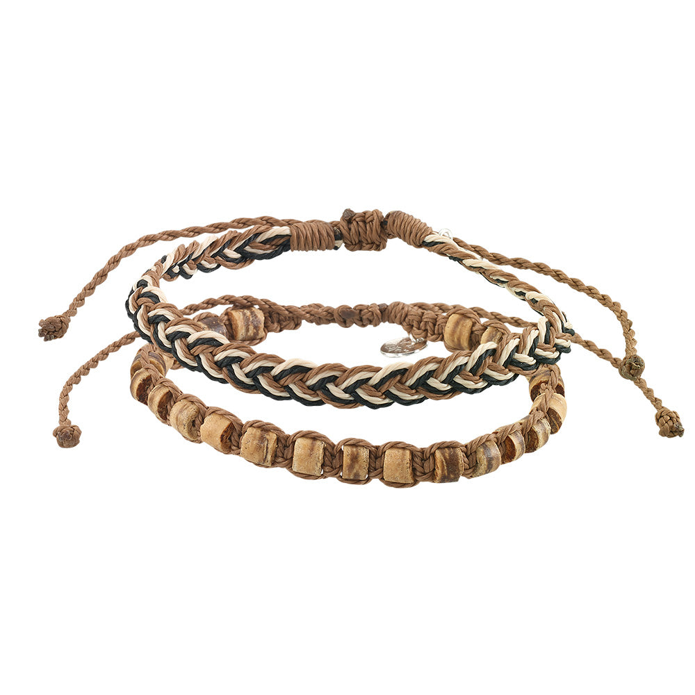 Coco Bead and Braid Bracelet - Set/2