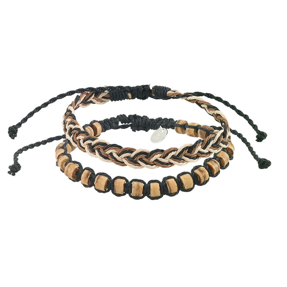 Coco Bead and Braid Bracelet - Set/2