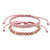 Wax Cord Braid and Coco Beads Bracelet - Set/2