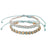 Wax Cord Braid and Coco Beads Bracelet - Set/2