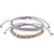 Wax Cord Braid and Coco Beads Bracelet - Set/2