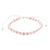 Frosted Glass Beads on White Cord Bracelet