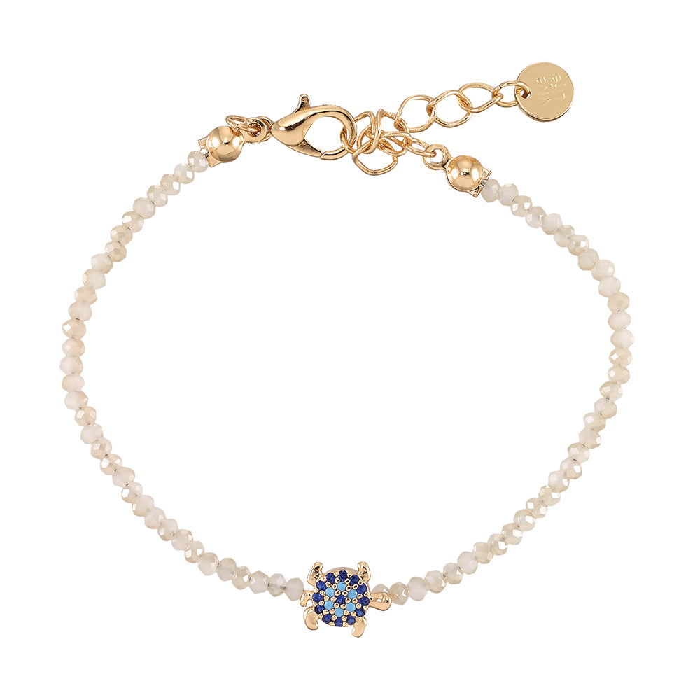 Eye of Protection Turtle Glass Crystal Bracelet