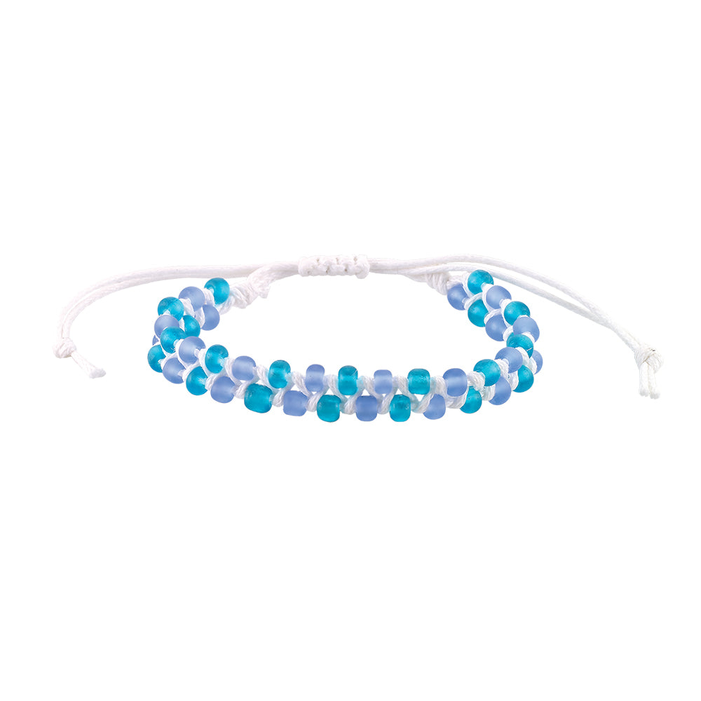 Double Frosted Bead Bracelet ~Mixed Colors