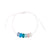 6 Frosted Bead Macrame Bracelet