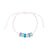 6 Frosted Bead Macrame Bracelet
