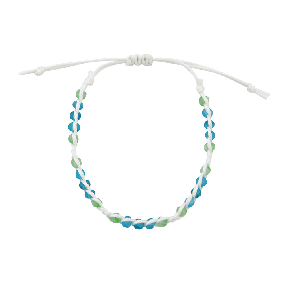 Frosted Bead Station Bracelet