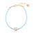 "Give Back" Enamel Turtle Glass Crystal Bracelet