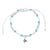 Turtle Charm Frosted Bead Bracelet