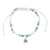 Turtle Charm Frosted Bead Bracelet
