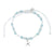 Starfish Charm Frosted Bead Bracelet