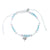 Whale Charm Frosted Bead Bracelet